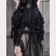 Hell's Alice Gothic Boned Cage Corset Set by Blood Supply - Black (BSY151)